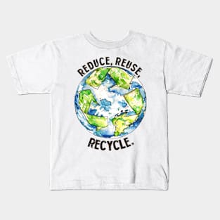 Reduce Reuse Recycle Kids T-Shirt